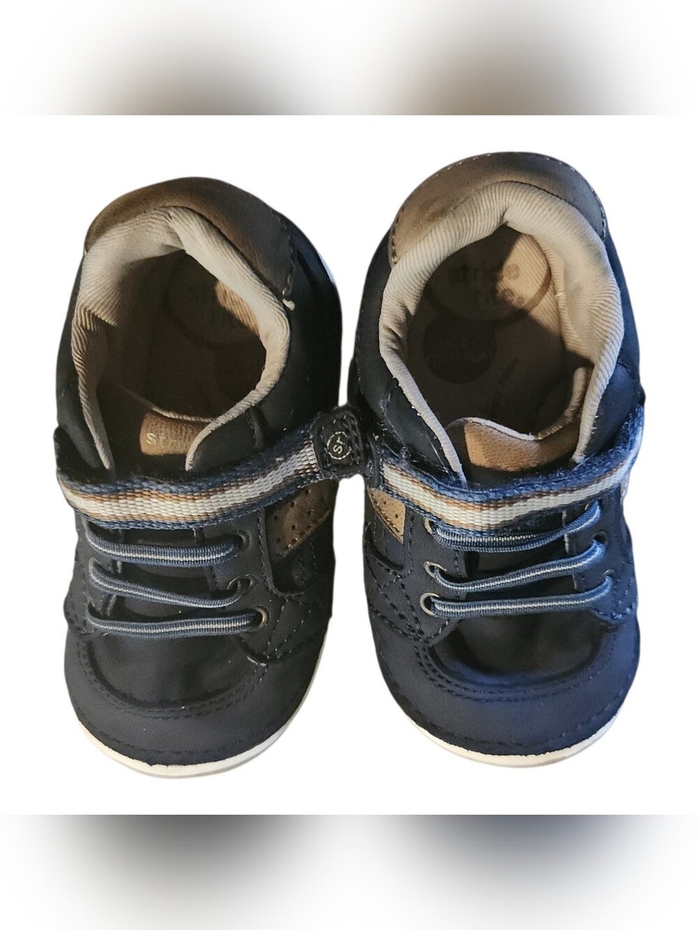 Stride Rite SRT ARTIE Soft Motion Blue 6m Toddler Sneakers Shoes Baby